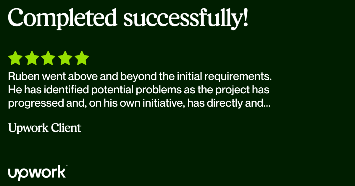 Review from Upwork Client